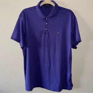 Polo Ralph Lauren Super Soft Cotton Purple with Flesh Color Pony Size: XL